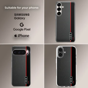 Audi design with racing stripe phone case — Collage