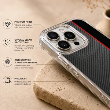 Audi design with racing stripe phone case — Info