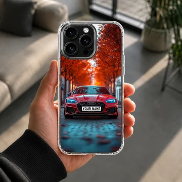Dynamic Audi custom motor sports design on phone case — Lifestyle