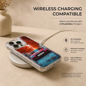 Dynamic Audi custom motor sports design on phone case — Charging