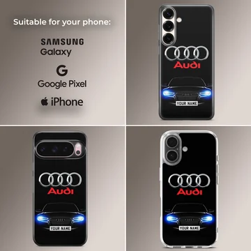 Audi Custom phone case with dynamic car design — Collage