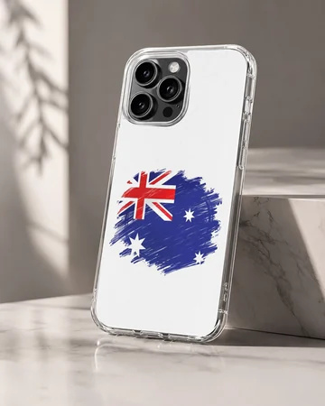 Australian flag on a minimal phone case — Hero