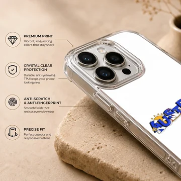 Australian flag design with bold typography on a phone case — Info