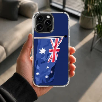 Australian flag illustration on phone case — Lifestyle