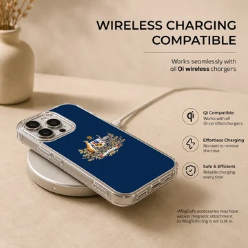 Australian flag design on phone case — Charging