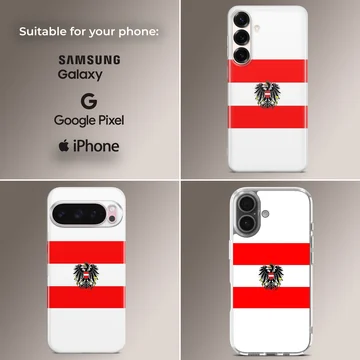 Austria flag design on a phone case — Collage