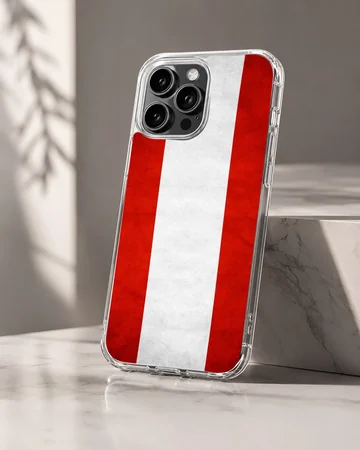 Austria flag design on a phone case, showcasing national pride. — Hero