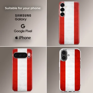 Austria flag design on a phone case, showcasing national pride. — Collage
