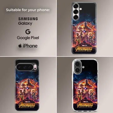 Avengers Infinity War artwork on phone case — Collage