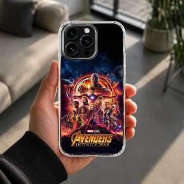 Avengers Infinity War artwork on phone case — Lifestyle