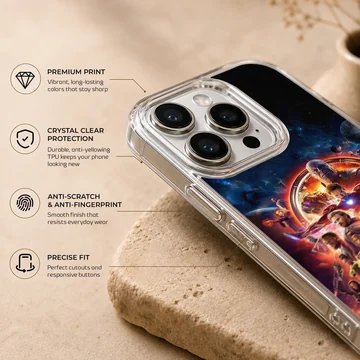 Avengers Infinity War artwork on phone case — Info