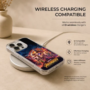 Avengers Infinity War artwork on phone case — Charging