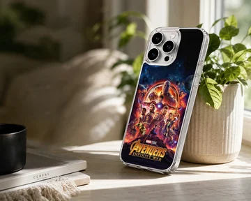 Avengers Infinity War artwork on phone case — Lifestyle