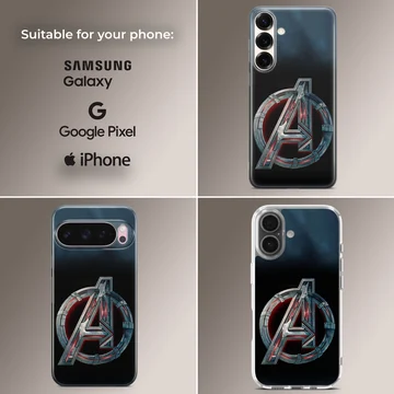 Epic Avengers logo design on a phone case. — Collage
