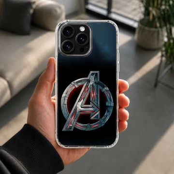 Epic Avengers logo design on a phone case. — Lifestyle