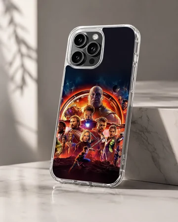 Dynamic Avengers heroes ensemble on phone case — Hero