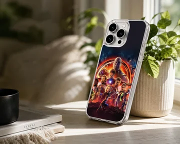 Dynamic Avengers heroes ensemble on phone case — Lifestyle