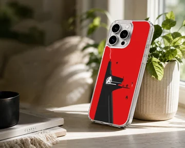 Minimalist Avengers design with bold colors on phone case — Lifestyle