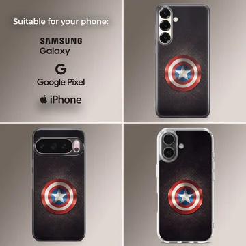 Avengers shield design on phone case — Collage