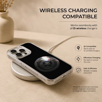 Dynamic Avengers Shield design on phone case — Charging