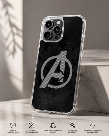 Avengers emblem on black background phone case — Specs