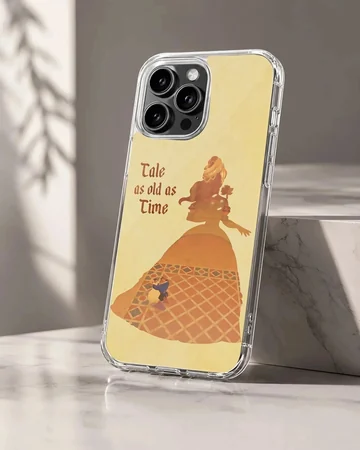 B&B 'Tale as Old as Time' artwork phone case, silhouette design.