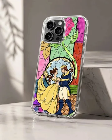 Nostalgic B&B scene with digital illustration on phone case