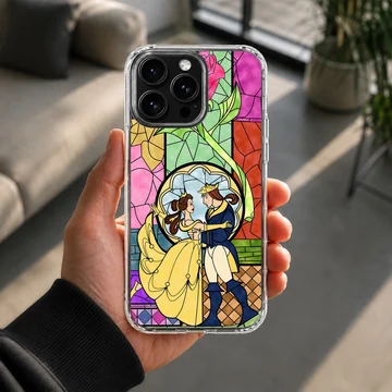 Nostalgic B&B scene with digital illustration on phone case — Lifestyle