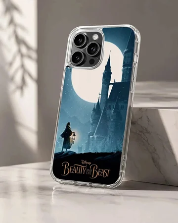 Beauty & the Beast moonlit castle phone case