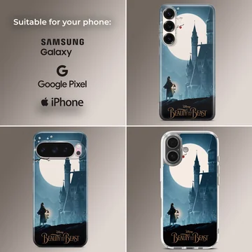 Beauty & the Beast moonlit castle phone case — Collage