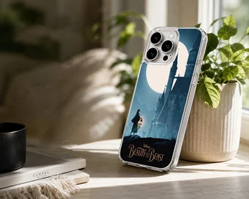 Beauty & the Beast moonlit castle phone case — Lifestyle