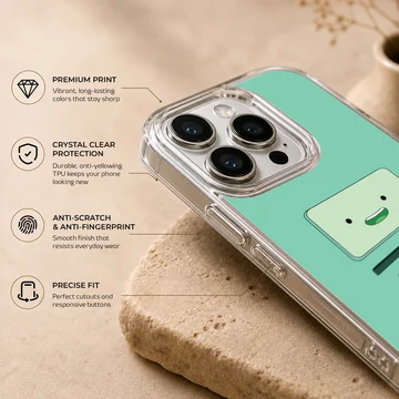 BMO cartoon artwork on a phone case with playful design — Info