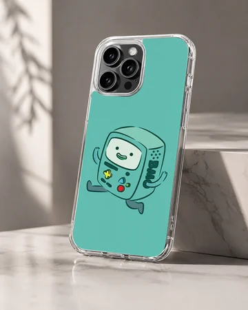 BMO character on playful green phone case — Hero