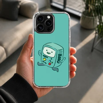 BMO character on playful green phone case — Lifestyle