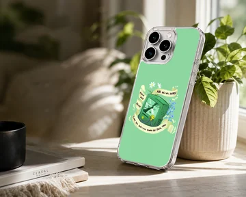 BMO cartoon character in a playful scene on a phone case — Lifestyle