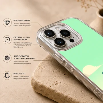 BMO cartoon character in a green landscape on phone case — Info