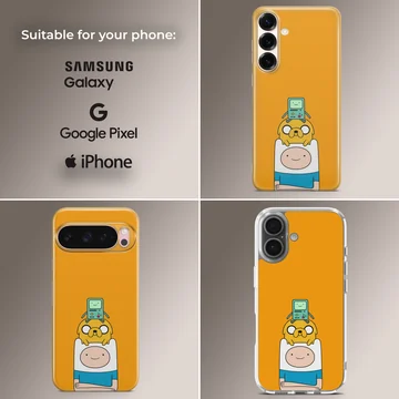 BMO cartoon friends design on phone case — Collage