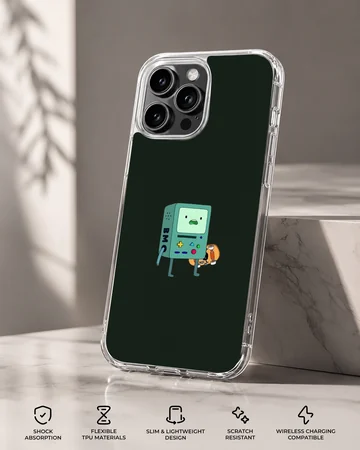 BMO character from a cartoon on a phone case — Specs