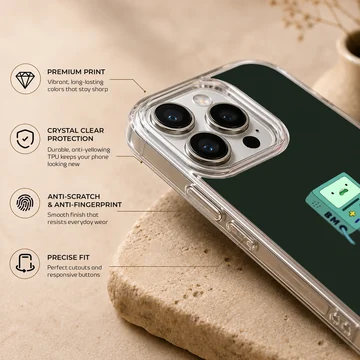 BMO character from a cartoon on a phone case — Info