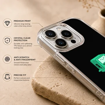 BMO character on a black background phone case — Info