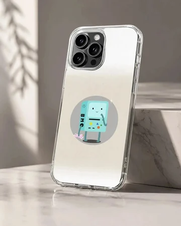 BMO cartoon art phone case with playful design