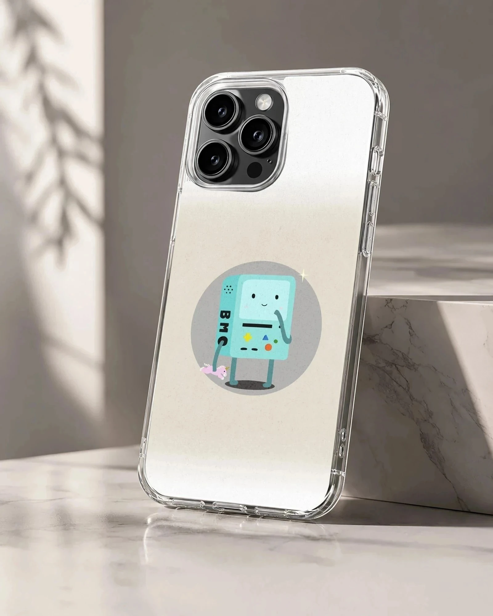 BMO cartoon art phone case with playful design