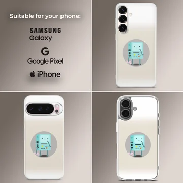 BMO cartoon art phone case with playful design — Collage