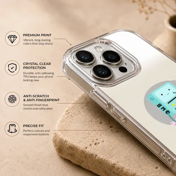 BMO cartoon art phone case with playful design — Info