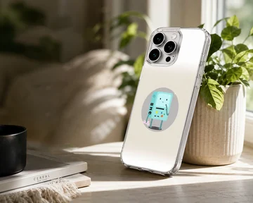 BMO cartoon art phone case with playful design — Lifestyle