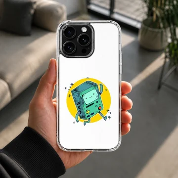 Illustration of BMO character on phone case — Lifestyle