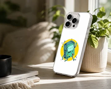 Illustration of BMO character on phone case — Lifestyle