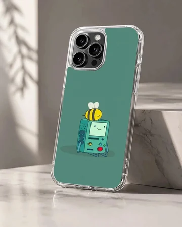 BMO and bee cartoon design on phone case