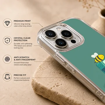 BMO and bee cartoon design on phone case — Info