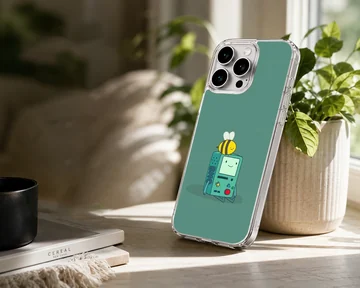 BMO and bee cartoon design on phone case — Lifestyle